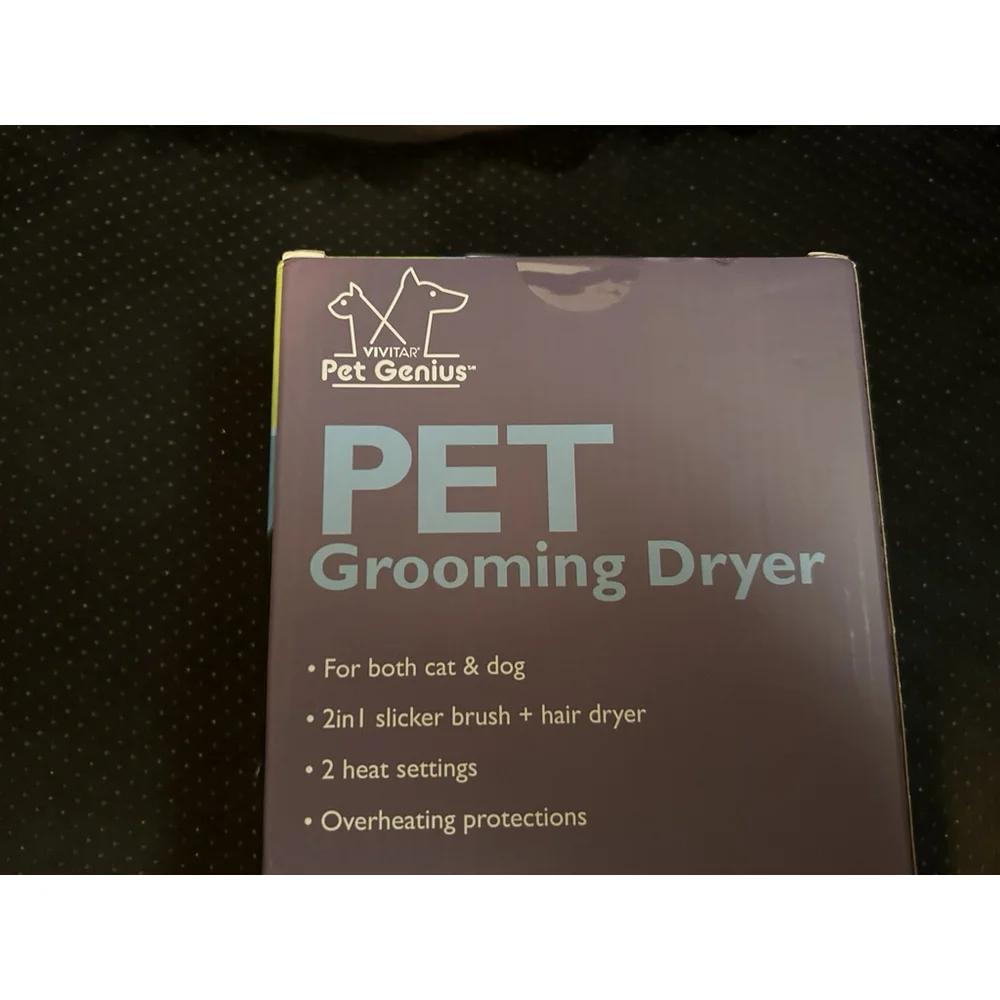 Vivitar pet Genius Pet Grooming Dryer For Cats & Dogs 2in1 Brush + Hair Dryer